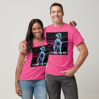 T-shirt NeonPulse Cyborg Fun Run Tee