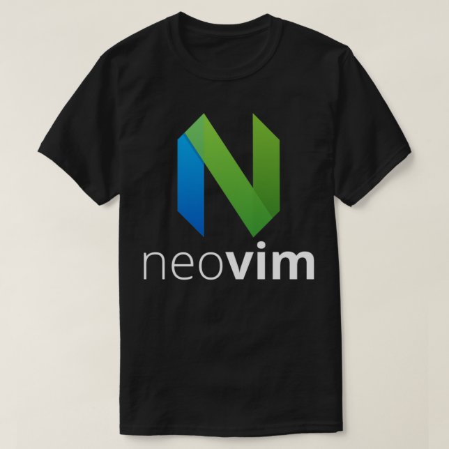 T-shirt neovim neovim éditeur de texte vim fork (Design devant)