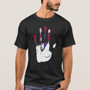 T-shirt Népal Drapeau Hommes Femmes Enfants