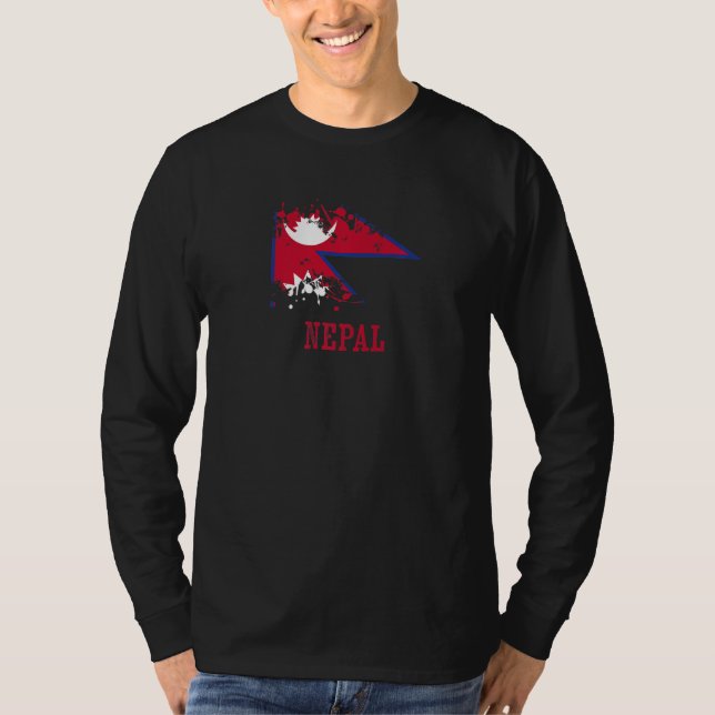 T-shirt Nepalese enthusiasts for Nepal and Nepal   (Devant)
