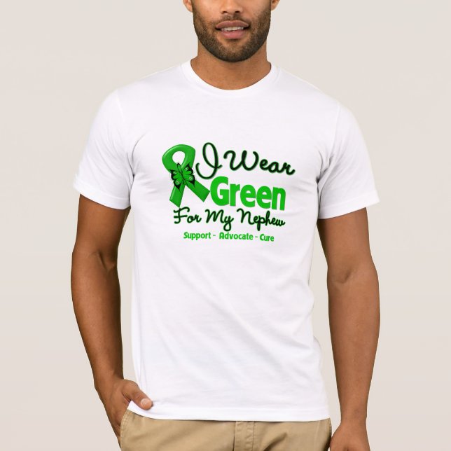 T-shirt Nephew - Ruban de sensibilisation au vert (Devant)