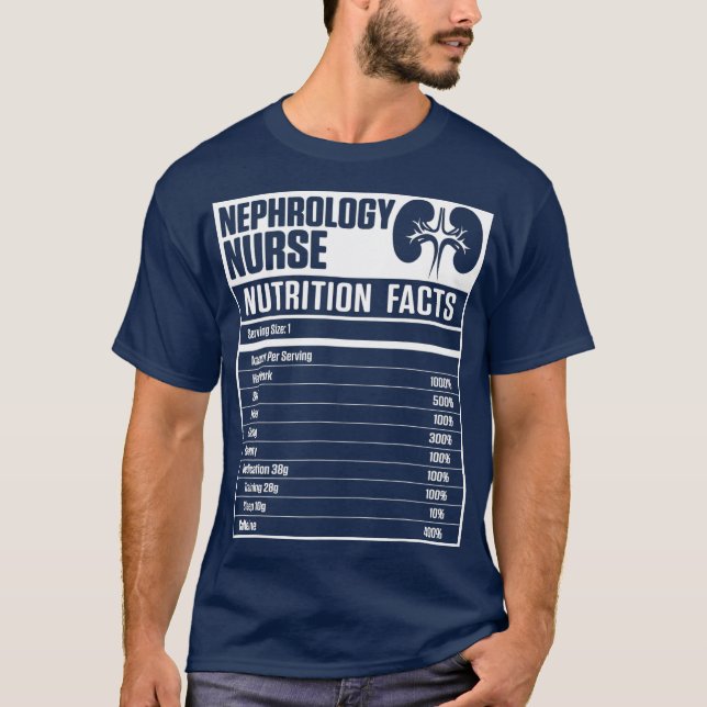 T-shirt Néphrologie Infirmière Dialyse nutritionnelle Infi (Devant)