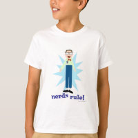 Nerds Rule Goofy Geeky Dork Caractère de dessin an