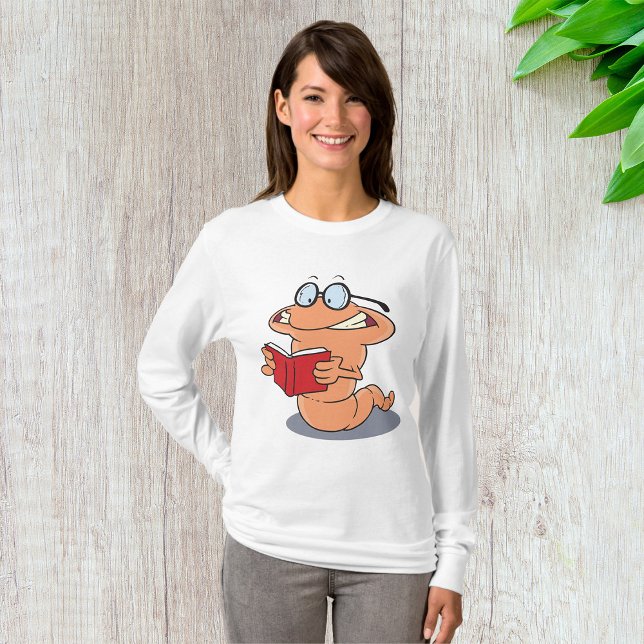 T-shirt Nerdy Bookworm Lire Un Livre (Créateur téléchargé)