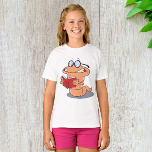 T-shirt Nerdy Bookworm Lire Un Livre