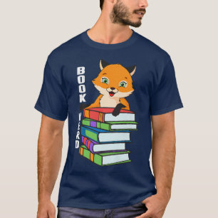 T-shirt Nerdy Fox Book, Drôle Amoureux des animaux Pour Ho