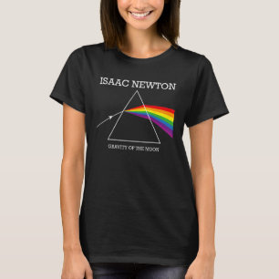 T-shirt Nerdy Isaac Newton Prisme Gravité du Rocher de la 