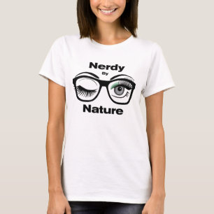 T-shirt Nerdy par Nature Drôle Design Geek avec lunettes