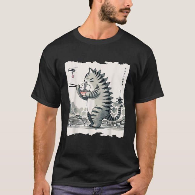 T-shirt Nerrrdy Unisex Adults Kids Cat Monster Kawaii Cat  (Devant)