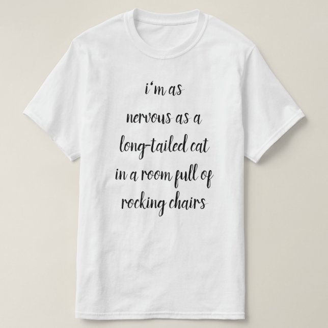 T-shirt nerveux (Design devant)