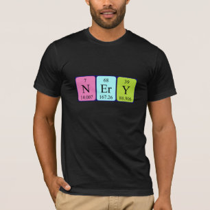 T-shirt Nery nom de la table périodique chemise