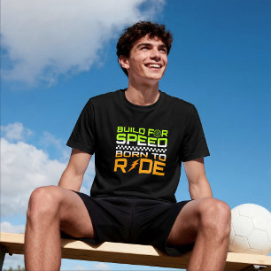 T-shirt Nés pour la course rétro