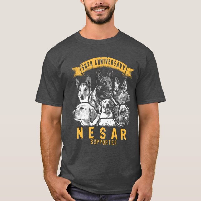 T-shirt NESAR K9 pour le 50e anniversaire (Devant)