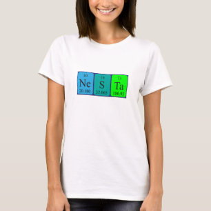 T-shirt Nesta nom de table périodique chemise 10