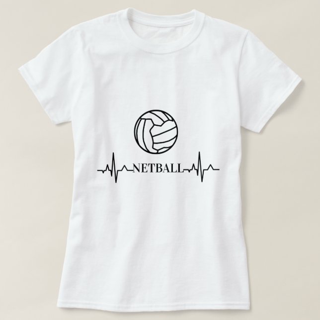 T-shirt Net-ball fait sur commande de thème de battement (Design devant)