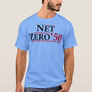 T-shirt Net Zero 2050 Changement climatique Émissions de c