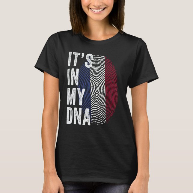 T-shirt Netherlands It's In My DNA Dutch Fingerprint Holla (Devant)