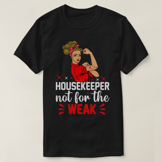 T-shirt Nettoyage amusant Louvain Nettoyage Lady Ménage Ho (Design devant)
