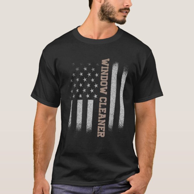 T-shirt Nettoyage de fenêtre 1 (Devant)