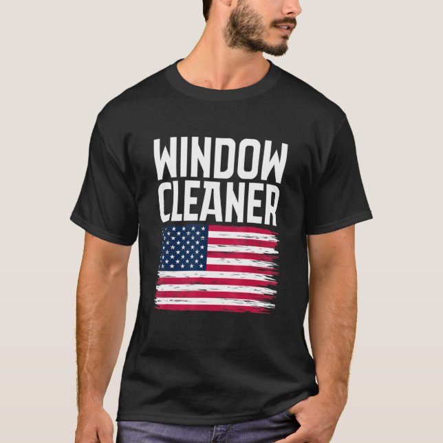 T-shirt Nettoyage de fenêtre 70 (Devant)