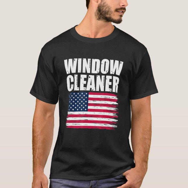 T-shirt Nettoyage de fenêtre 88 (Devant)