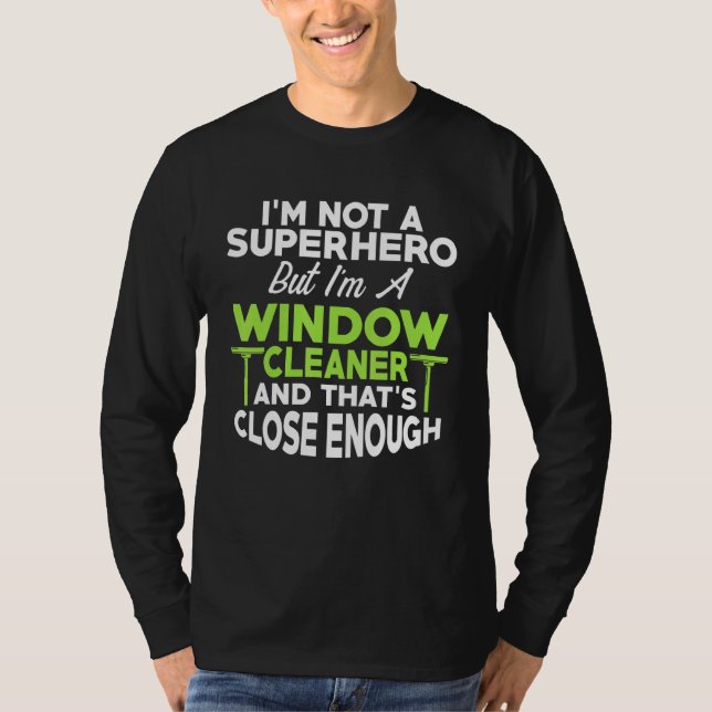 T-shirt Nettoyage de héros pour vitres 6 (Devant)