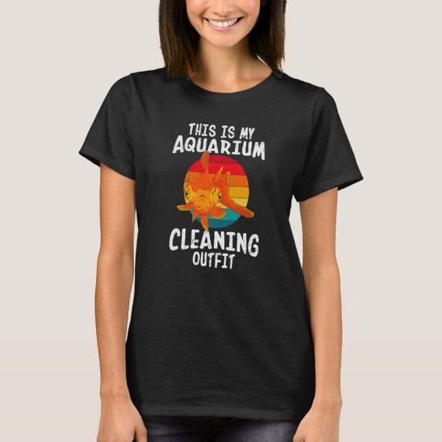 T-shirt Nettoyage de l'aquarium d'Aquarist (Devant)