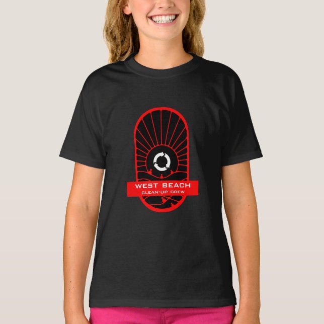 T-shirt Nettoyage de plage - Debout équipage bénévole (Devant)