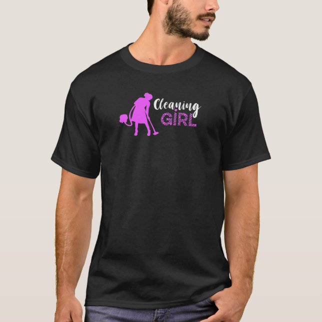 T-shirt Nettoyage de vide femme ménagère ménagère femme de (Devant)
