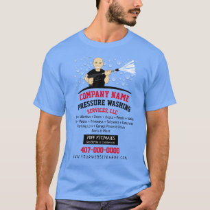 T-shirt Nettoyage et lavage sous pression personnalisables