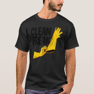 T-shirt Nettoyant Fou de Propreté Équipe de Femmes de Ména