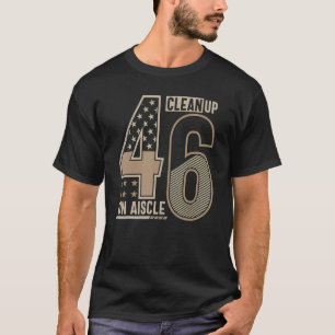 T-shirt Nettoyer Le Drapeau Politique Américain Aisle 46