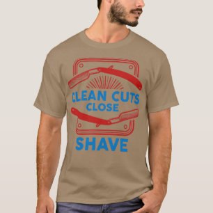 T-shirt Nettoyer les coupures Fermer le rasage