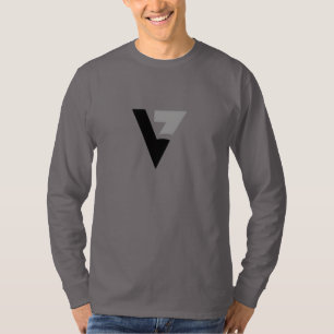 T-shirt Nettoyer V Logo Long Manche Tee