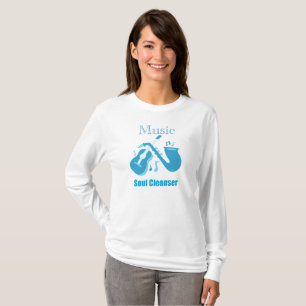 T-shirt Nettoyeur d'âme musical Graphique de guitare et de