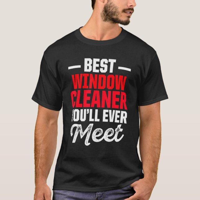 T-shirt Nettoyeur de fenêtres (Devant)