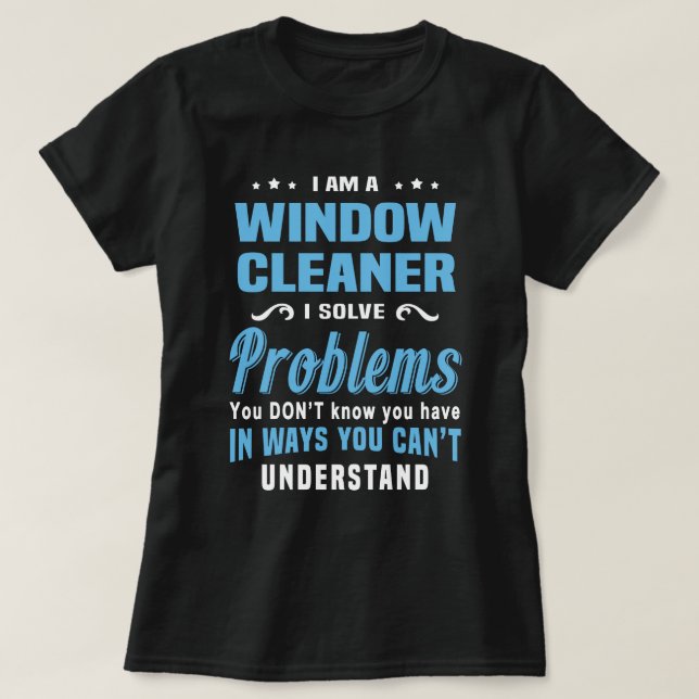 T-shirt Nettoyeur de fenêtres (Design devant)