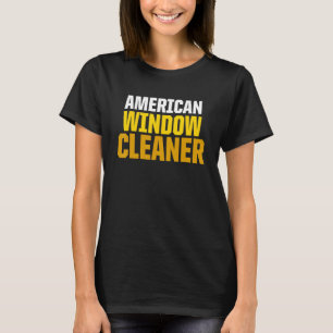 T-shirt Nettoyeur de fenêtres Nettoyage américain 1