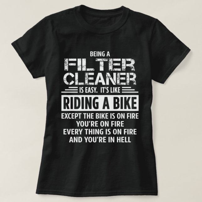T-shirt Nettoyeur de filtres (Design devant)