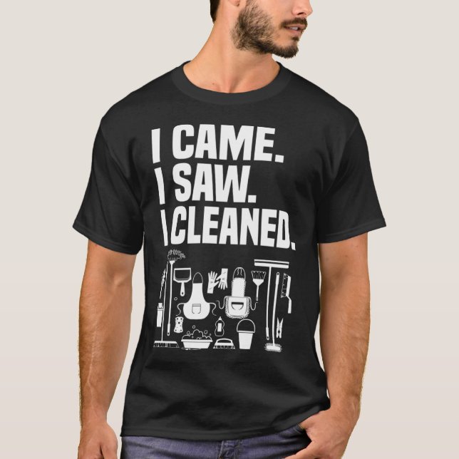 T-shirt Nettoyeur De Maison Et Entretien De Maison (Devant)
