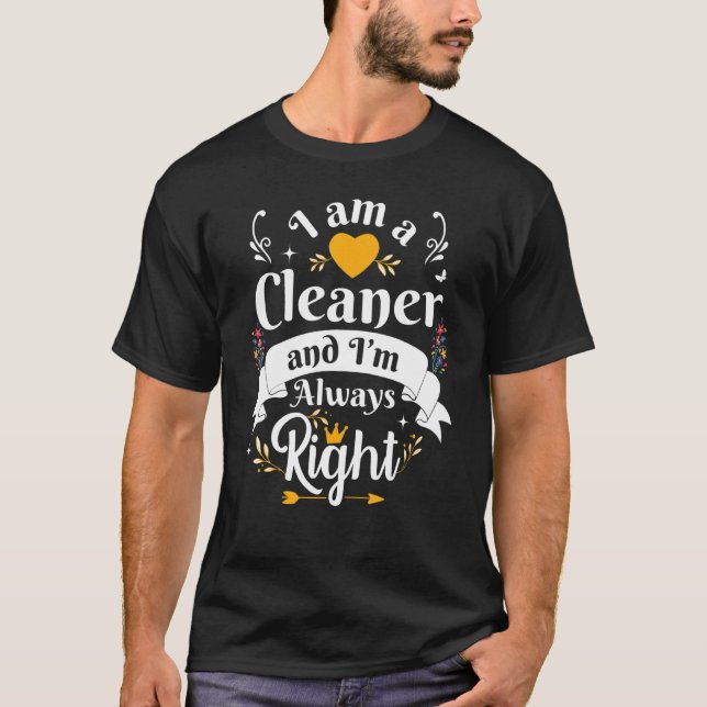 T-shirt Nettoyeur Toujours Bien Pour Les Femmes Ménage Mai (Devant)