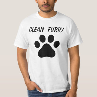 T-shirt Nettoyez la chemise velue de fierté