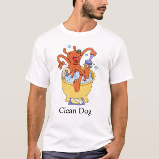 T-shirt Nettoyez le chien