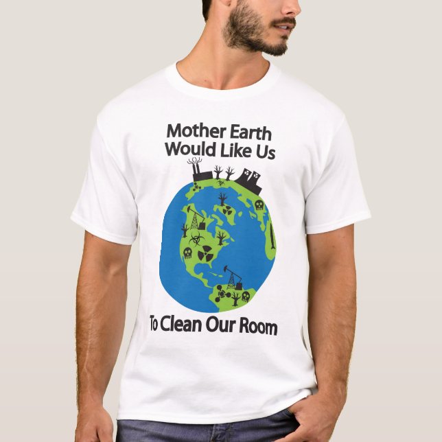 T-shirt Nettoyez notre pièce (Devant)