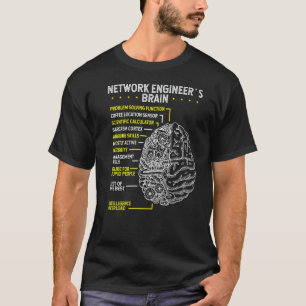 T-shirt Network Engineer Brain Software Cloud Network Engi
