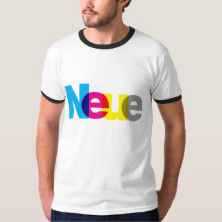 T-shirt Neue helvetica CMYK