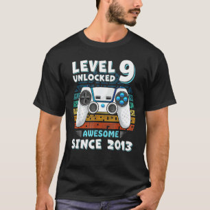 T-shirt Neuf 9 ans Anniversaire Fils Garçon Gamer 9ème 9