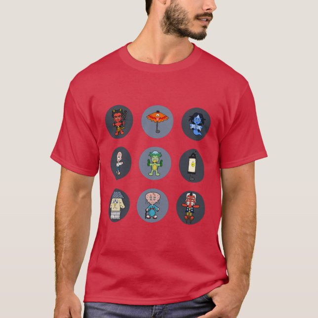 T-shirt Neuf monstres japonais Yokai (Devant)
