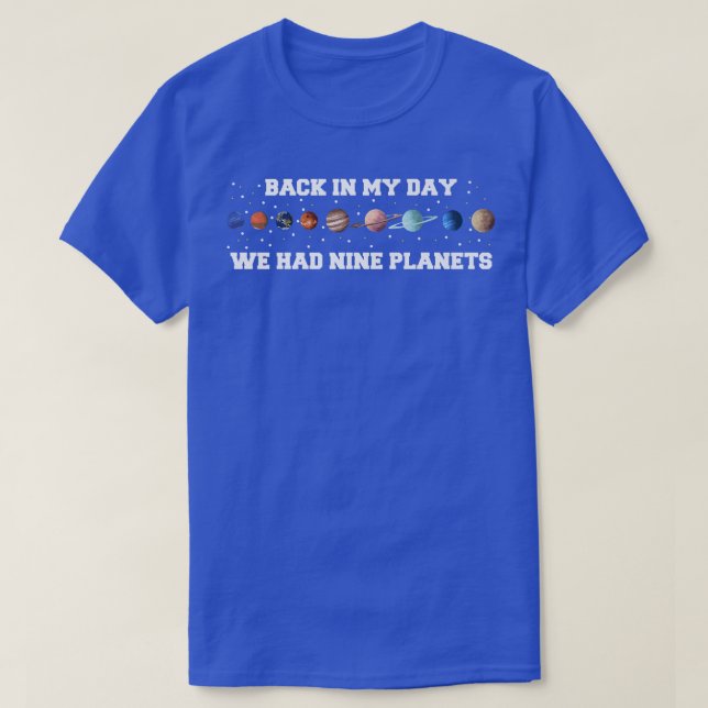T-shirt Neuf planètes - Premiu Astronome des sciences spat (Design devant)
