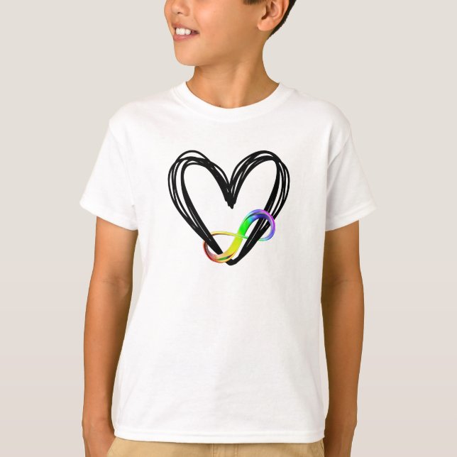 T-shirt Neuro Ausome Kiddo - Infiniment Au-some (Devant)